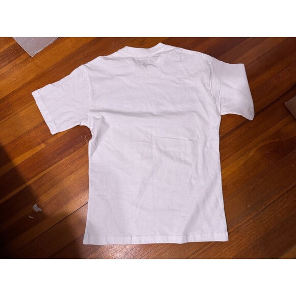 Chinatown MARKET Studios - Box Logo Graphic Print Tee Shirt - White Blue - Small - Picture 6 of 6